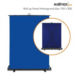 Walimex pro Roll-up pozadie 155x200cm modré