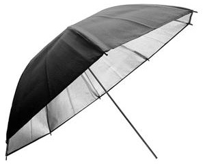 Linkstar PUR-102H odrazný dáždnik 102 cm (žiarivá strieborná/čierna)