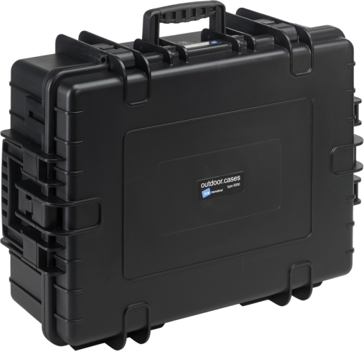 B&W Outdoor Koffer Typ 6500 mit Schaumstoff Schwarz
