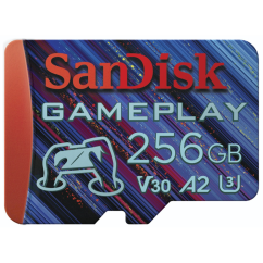 SanDisk GamePlay microSDXC UHS-I Card, 256 GB Gaming microSDXC, 190 MB/s, 130 MB