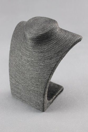 Dekolt, stojánek, stojan na šperky provázkový 22cm černý (A-9CER)