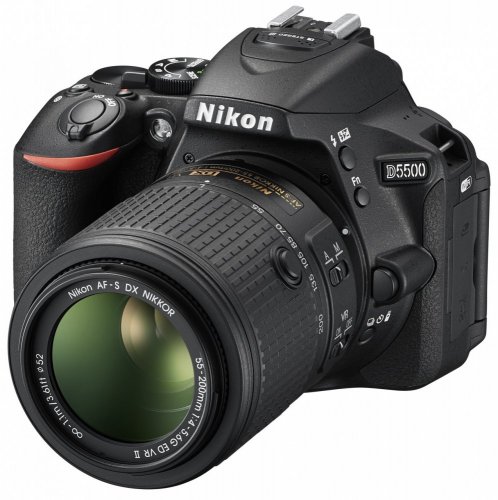 Nikon D5500 +18-55 + 55-200 VR II (Schwarz)