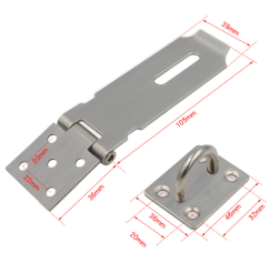 Ajtó rozsdamentes acél alsószoknya 105 mm-es, órával (PEP4)