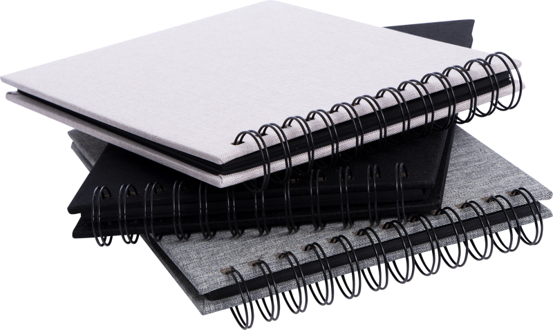 Focus Base Line Canvas Wire-O 23x17 Grey w. black sheets