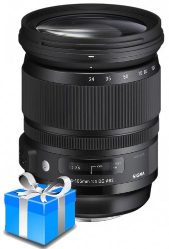 Sigma 24-105mm f/4 DG OS HSM Art Objektiv für Nikon F + UV filtr