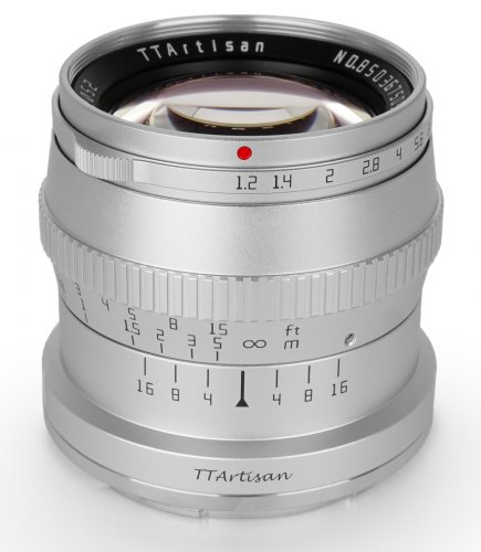TTArtisan 50mm f/1,2 (APS-C) Silber für Nikon Z