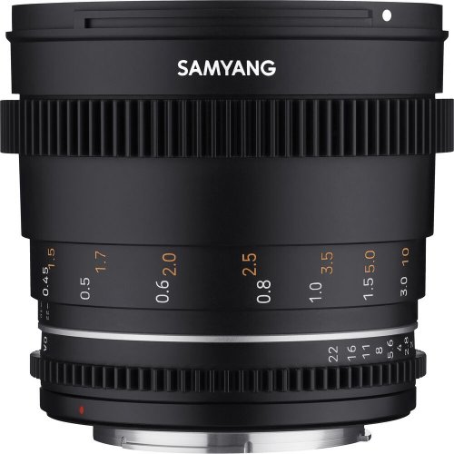 Samyang 50mm T1,5 VDSLR MK2 Objektiv für Nikon F