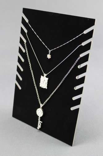 Dekolt, stojánek, stojan na šperky černý samet, DKP1 skládací (DKP1)