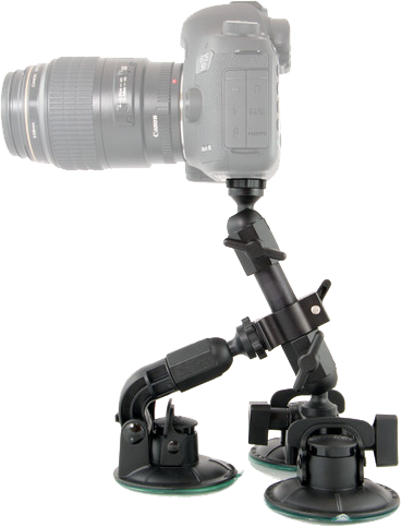 Delkin Fat Gecko Triple Mount, držák se třemi přísavkami