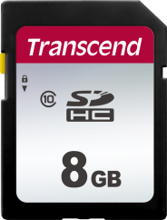 Transcend Silver 300S SDHC UHS-I C10 R20/W10 8GB