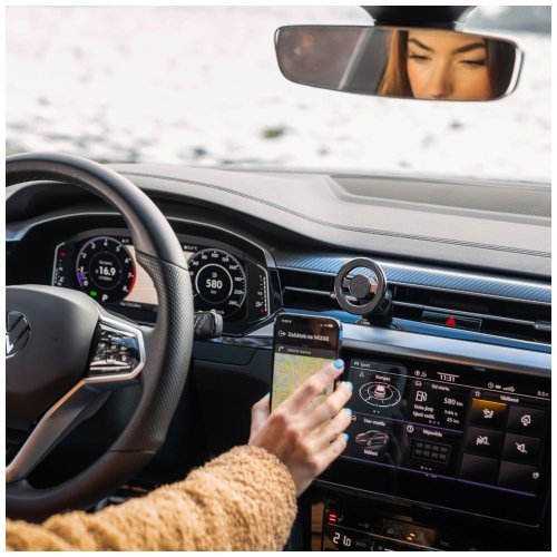 FIXED MagMount Vent Magnetický držák ventilace s podporou MagSafe, kovový, černý