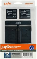 Jupio set 2x DMW-BLG10 für Panasonic, 900 mAh + USB Doppelladegerät
