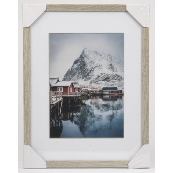 Dřevěný rám Hama OSLO, šedá borovice, 30x40 cm