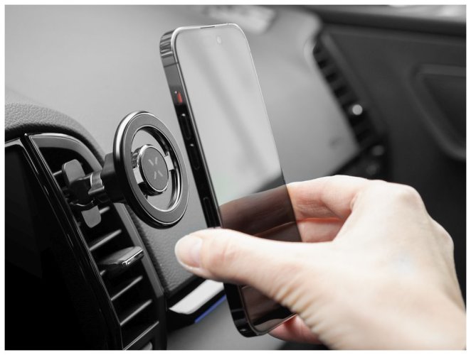 FIXED MagMount Vent Magnetický držák ventilace s podporou MagSafe, kovový, černý