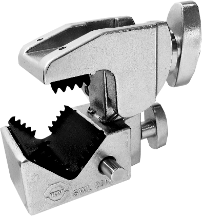 Kupo KCP-701 Convi Clamp w/Teeth - Silver
