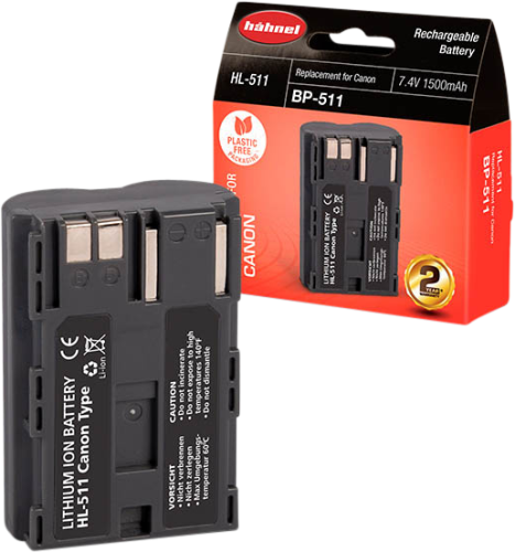 Hähnel HL-511, Canon BP-511, 1500 mAh, 7,4V