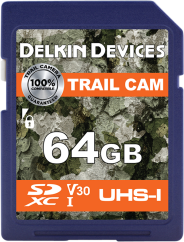 Delkin SDXC Trail Cam R100/W50 (V30) 64GB