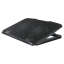 Chladicí stojan Hama pro notebook Black Metal, naklápěcí, 2 ventilátory, modré podsvícení, tichý