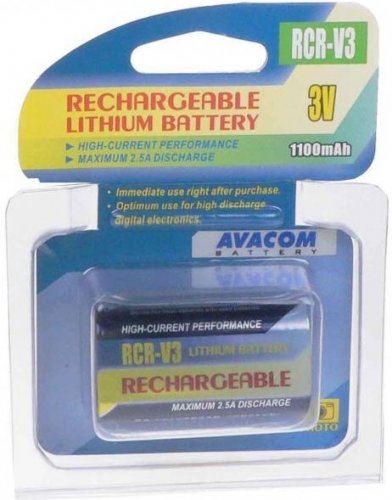 Avacom Wiederaufladbare Fotobatterien CRV3, CR-V3, LB01