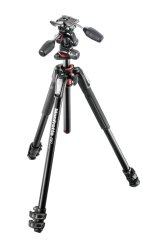 Manfrotto MK190XPRO3-3W Set třísekčního hliníkového stativu řady 190 s třícestnou hlavou
