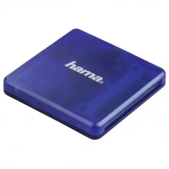 Hama multi čítačka kariet USB 2.0, SD/microSD/CF (modrá)