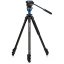 Benro Aluminum Video Tripod A1573F with Video Head S2PRO | Max Height 158 cm | Payload 2.5 kg | Weight 2.23 kg | Folded Lenght 70 cm
