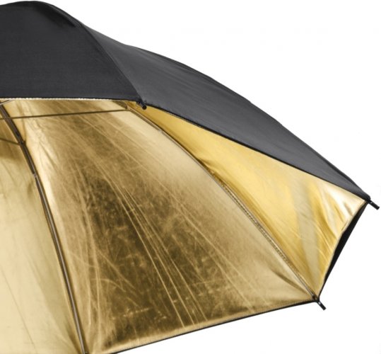Walimex odrazný dáždnik 150cm 2-vrstvový čierny/zlatý