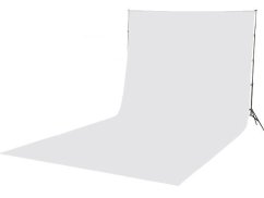 Fotografické pozadí bavlněné 3x4m bílé (PZB4)