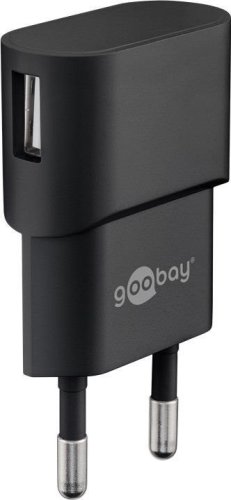 Adaptér 230V na USB max.1A, čierny