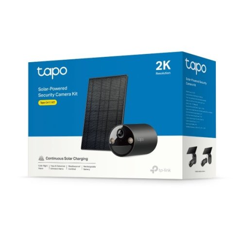 Kamera TP-Link Tapo C411 KIT 3MPx, venkovní, IP, WiFi, osvětlení, baterie a panel A201