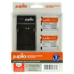 Jupio set 2x NB-11L pro Canon, 680 mAh + USB nabíječka