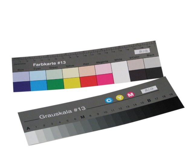 Small Grey Scale with Colour chart #13 (analog k Kodak Q13)