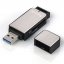 Hama čtečka karet USB 3.0 SD/microSD (stříbrná)