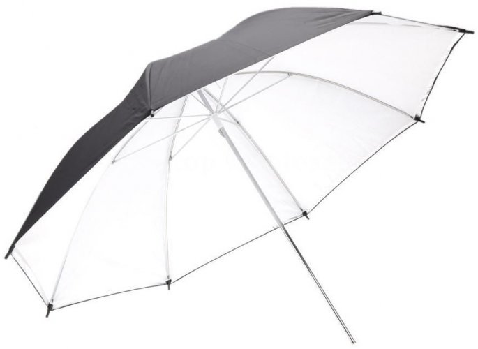 Studiový deštník 153cm bílý odrazný