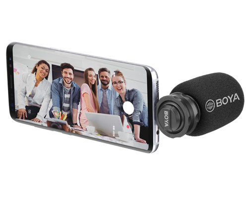 BOYA BY-DM100 USB-C digitální stereo shotgun mikrofon pro Android