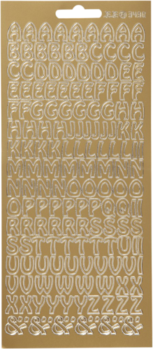 Focus Stickers Gold Letters Design 2