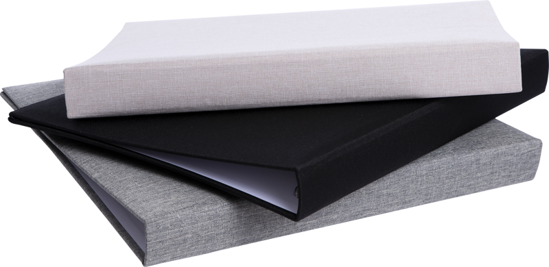 Focus Base Line Canvas Ringbinder Grey