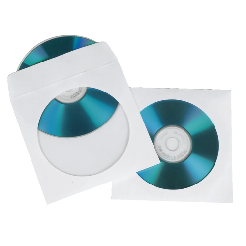 Hama ochranný obal pre CD/DVD, 100 ks/bal, biely, balenie škatuľka na zavesenie Hama ochranný obal pre CD/DVD, 100 ks/bal, biely, balenie škatuľka na zavesenie