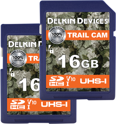 Delkin SDHC Trail Cam R100/W30 (V10) 16GB (2PK)