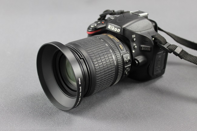 forDSLR širokoúhlá kovová sluneční clona 37mm s filtrovým závitom 58mm