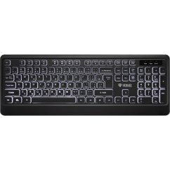 Klávesnica Yenkee YKB 1025CS Vision, drôtová, podsvietená, čierna