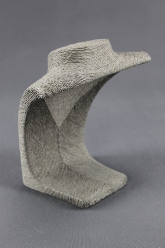 Dekolt, stojánek, stojan na šperky provázkový 28cm šedý (A-11SED)