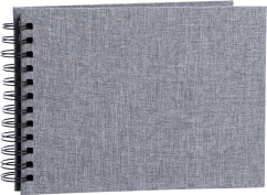 Focus Base Line Canvas Wire-O 23x17 Grey w. black sheets