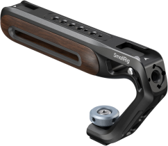 SmallRig 5250 Wooden Top Handle with Cold Shoe Mount