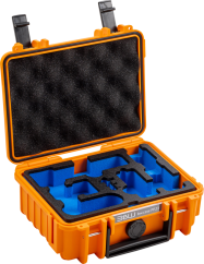 B&W Outdoor Cases B&W Cases Type 500 for DJI Osmo Pocket 3 Creator Combo, Orange