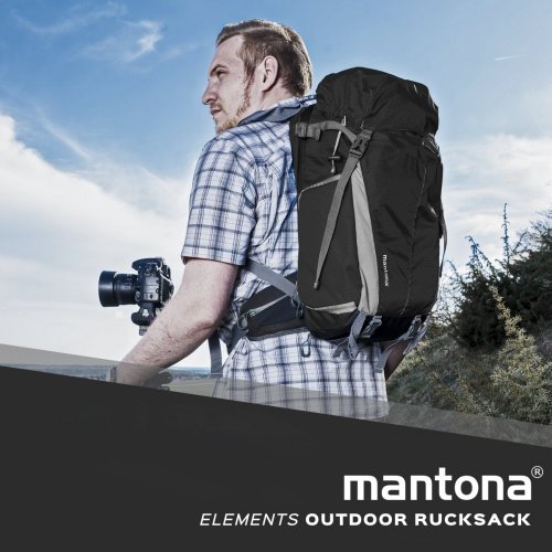 Mantona Elements Outdoor Fotorucksack (Schwarz)