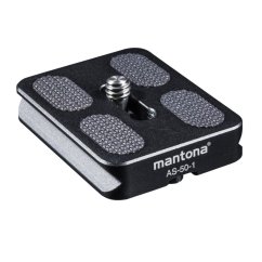 Mantona AS-50-1 Schnellwechselplatte Arca-Swiss kompatibel, 50x38 mm