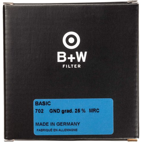 B+W 62mm přechodový šedý filtr 25% propustnost MRC BASIC (702)