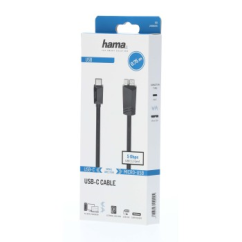Hama USB-C 3.2 Gen1 kábel typ C - micro B, 0,75 m