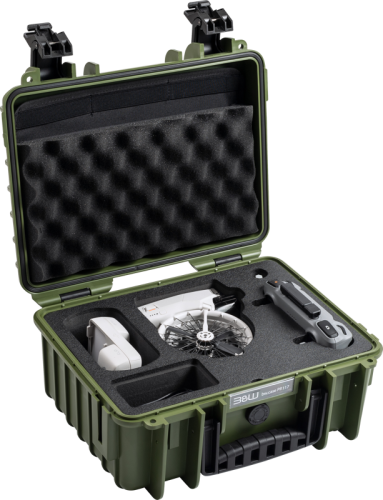 BW Outdoor Cases Type 3000/PP.117 for DJI Flip, Bronze Green